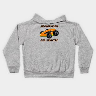 Papaya Is Back, Lando Norris, Oscar Piastri, McLaren Formula 1 One F1 Merch Kids Hoodie